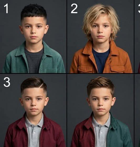 mahnoor_1278's tweet photo. Which haircut do you think looks cutest on this little boy? Give me a choice: 1, 2, 3, or 4. https://t.co/lYjz5y2xSR