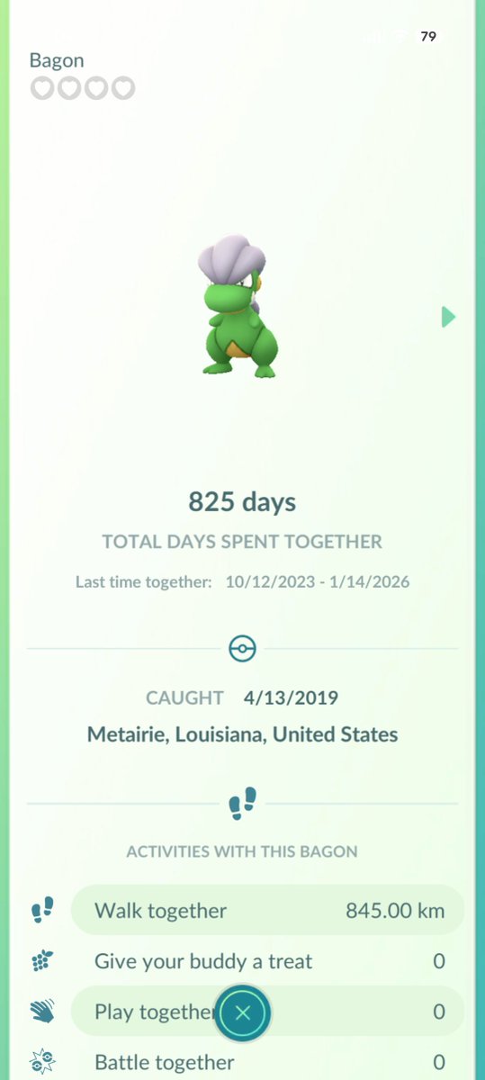 luminiear's tweet photo. I can't believe I swapped Bagon for Cyndaquil. I could've hit 1000 days spent together. https://t.co/ZA2q7H5NzP
