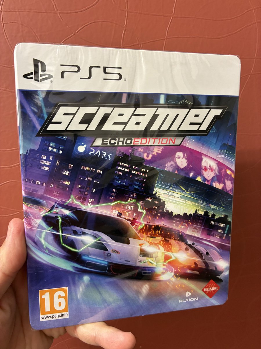 JLgameshow's tweet photo. Pillado en el @MediaMarkt_es de Nassica (Getafe), a 25€ la Echo Edition con Steelbook de #Screamer un juego Arcade de conducción tipo anime, muy recomendado por @dan_chaos en su canal de YT! @MilestoneItaly @PLAION_ES #PS5 #Playstation #ForeverPhysical #FormatoFisico https://t.co/1B9tCfWuST