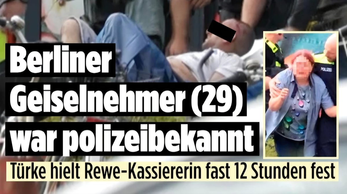 LilitThyra's tweet photo. Der Rewe Geiselnehmer ist Türke und natürlich auch polizeibekannt! https://t.co/hKAMqbLCqs