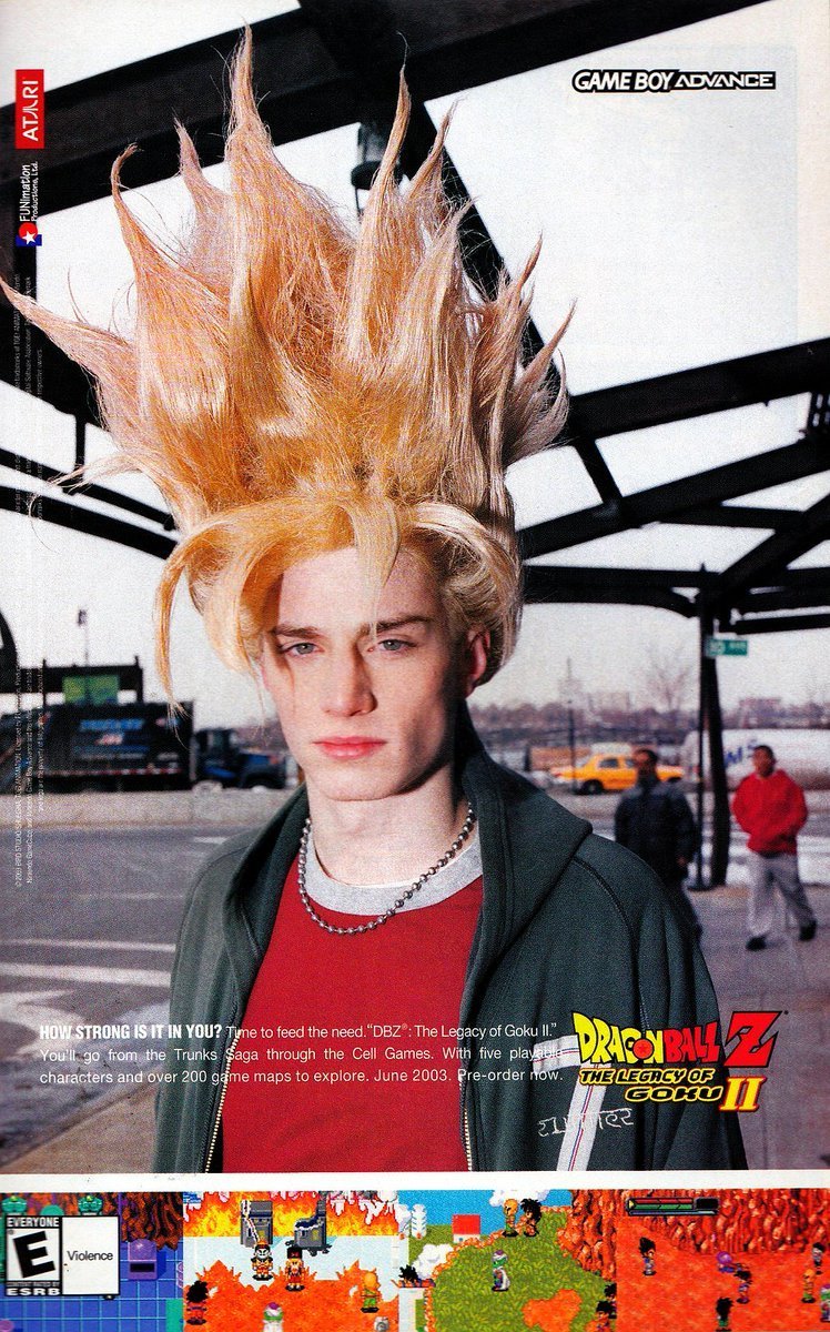 DBPerfectShots's tweet photo. Ad for Dragon Ball Z: Legacy of Goku II (2003) https://t.co/uBkMV6fYJd
