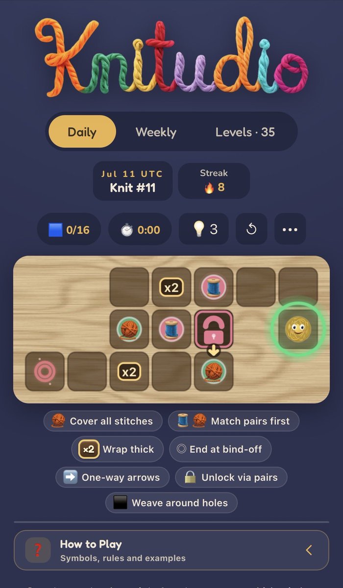 knitudio's tweet photo. #knitudio #puzzlegame #puzzles #puzzle #PUZZLOVE #webgame #browsergame #zipgame #mobilegame #IndieDev #GameDev #IndieGameDev #WebGames #PuzzleGame #GameMechanics #LevelDesign #GameDesign #BrainTeaser ##Satisfying #GameAudio #Playable #cozy #mobilegames #games #game https://t.co/RibO5kMHF0