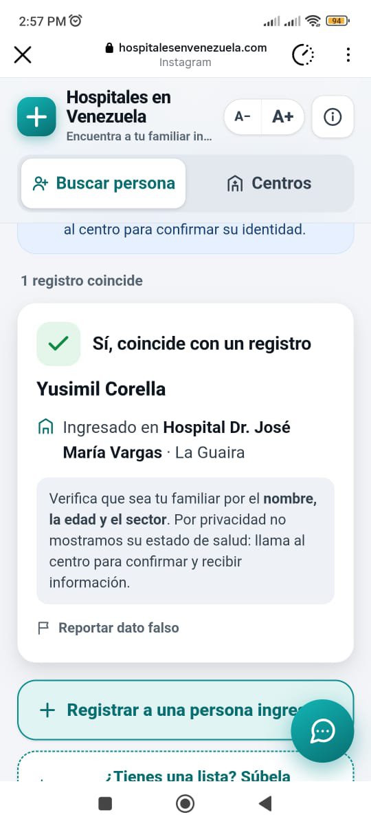 ReporteYa's tweet photo. #11Jul #LaGuaira #Terremoto #Desaparecido 
DarvinsonRojas: Yusimi Corella, de 42 años, y su hija Alaia Meneses Corella, de ocho, permanecen desaparecidas desde los terremotos del 24 de junio. Ambas se encontraban en las residencias Marianamar, en Tanaguarena.

El caso presenta un elemento que genera múltiples interrogantes. Una persona identificada como Andrews Abreu registró a madre e hija en la plataforma https://t.co/GfxosUmLT3 como pacientes ingresadas en el hospital Vargas de La Guaira. Sin embargo, familiares confirmaron que nunca estuvieron en ese centro asistencial. 

Sus nombres ya no aparecen en ese sitio web. Tampoco figuran entre las personas alojadas en los refugios habilitados para los afectados.