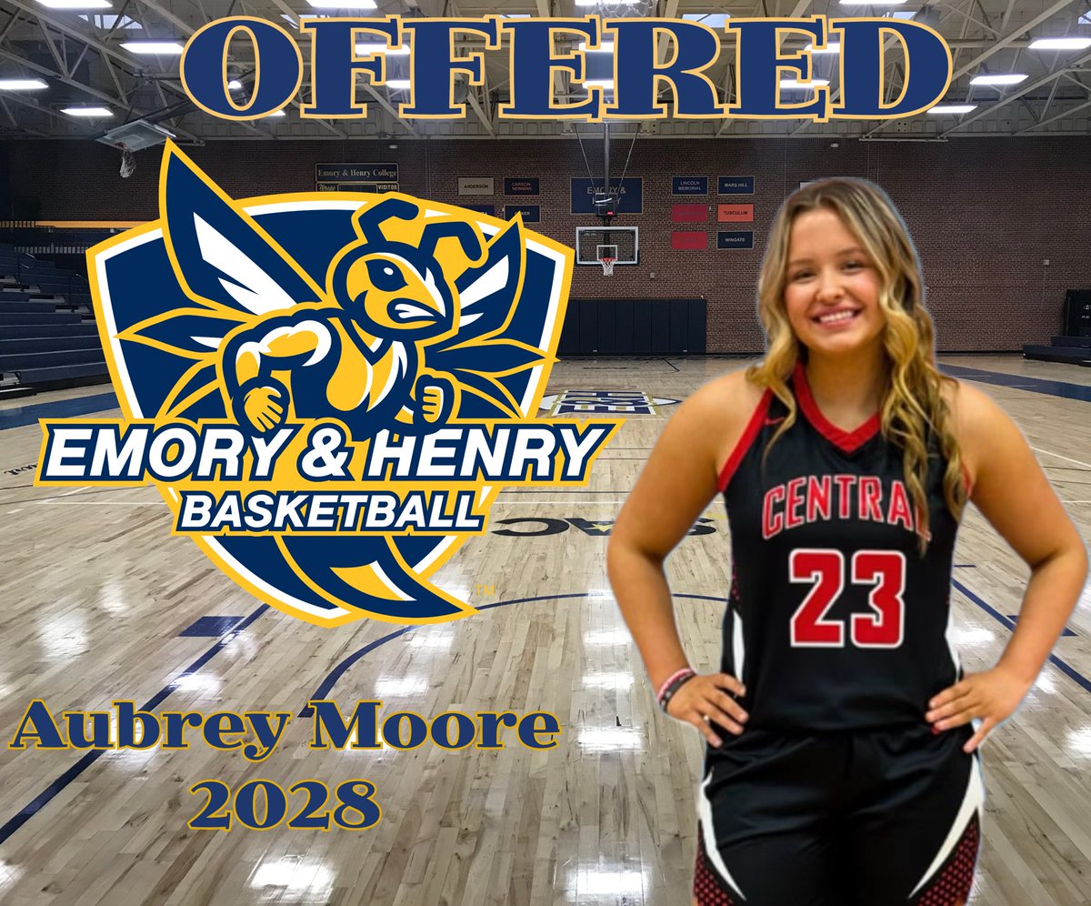 AubreyLMoore's tweet photo. I’m incredibly blessed and excited to announce that I have received an NCAA Division II offer from Emory &amp; Henry. Thank you Coach Dickens for believing in me. 🐝 🏀@EastTNAir 
@EmoryHenry_WBB 
#Blessed #GTG
#RunForTheRoses https://t.co/yNc3jxYzHG
