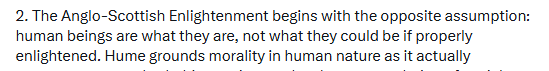 Van_Blogodidact's tweet photo. "...Hume grounds morality in hu..." You are either being deliberately deceptive, or you are using LLM to spew out what you have not read. David Hume did not ground morality in anything, he denied its value and recommended that we gather up such abstractions and "...Commit it then to the flames: for it can contain nothing but sophistry and illusion...".
https://t.co/S3lxPIXzMW