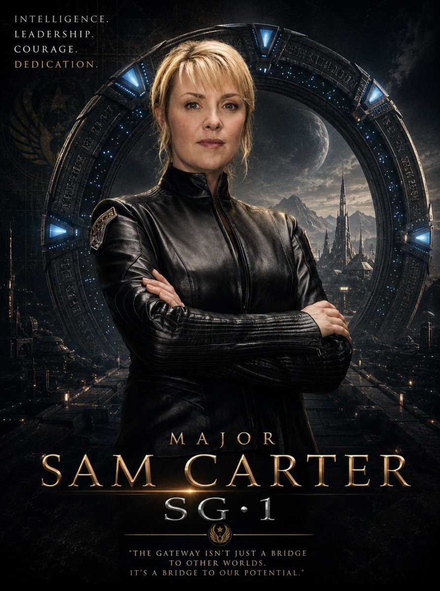 JamesBryhan's tweet photo. A reminder @AmazonMGMStudio 
Colonel Samantha "Sam" Carter, USAF, is a fictional character in the Canadian–American military science fiction Stargate franchise. Played by Amanda Tapping, she appears in all three shows in the franchise: Stargate SG-1, Stargate Atlantis, and Stargate Universe. She was a main character in all ten seasons of Stargate SG-1 (1997–2007). Following a recurring role in Stargate Atlantis for three seasons (2004–07), Carter became a main character in Season 4 of Atlantis (2007–08), and also appeared in the 2008 direct-to-DVD SG-1 films Stargate: The Ark of Truth and Stargate: Continuum. Amanda Tapping accepted a starring role in Sanctuary and appears in only the first and last episodes in Season 5 of Atlantis (2008–09). Carter also appears in two episodes of Season 1 of Stargate Universe.

#SaveStargate