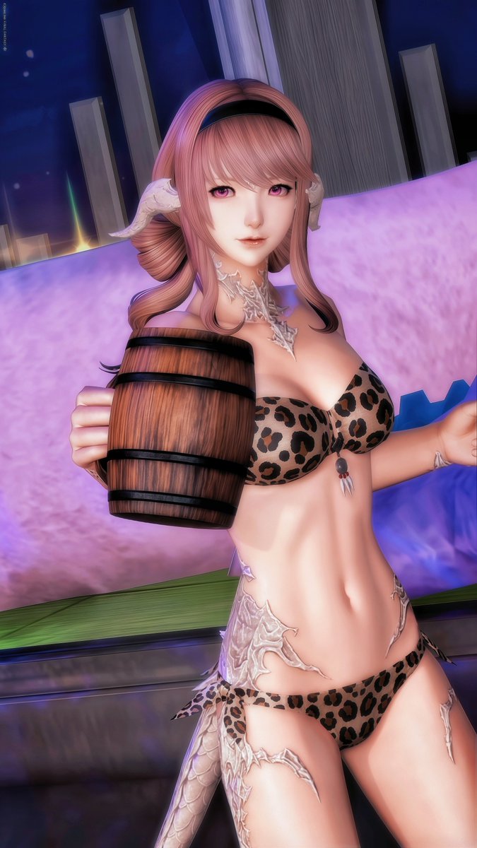 Hitoha_Kiri_'s tweet photo. 『かんぱーい🎶🥂』

おはようございます🎶☀

昨夜は👧寝た後にお酒を少し飲みました🎶
普段飲まないからすぐに理性が飛んだのを覚えてるけど、そこからは記憶が曖昧です🎶🤤🍹

日曜も素敵な１日になります様に🍀

📸 #Eno_studio
#おはウラ
#FF14SS #アウラ #後角愛好会 https://t.co/s3LmH6YNzu