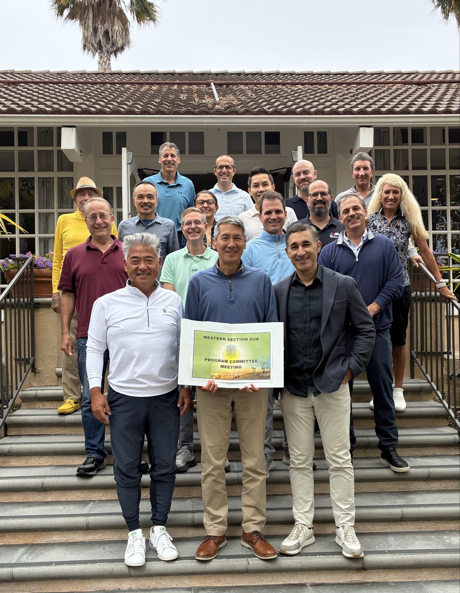 siadaneshmand's tweet photo. The @auawest Program Committee hard at work building what promises to be an outstanding scientific meeting! Looking forward to welcoming everyone to Maui, October 25–30, 2026, at the beautiful
@HyattMaui 
Grateful to work alongside Program Chair @DanLinMD, Past President Joe Presti, @AmerUrological President @EugeUrology @BrianDutyMD_MBA, Jon Berger, @garywchien, @CraigComiter, @PReyblat, Alvaro Lucioni, @JLWrightMD , @UroJell, @MarkTysonMD, @drmikehsieh, and Zac Annen.

Save the date! 🌺☀️ #WSAUA26 @AmerUrological @sufuorg @UroOnc @SocietyGURS @SPU_Urology