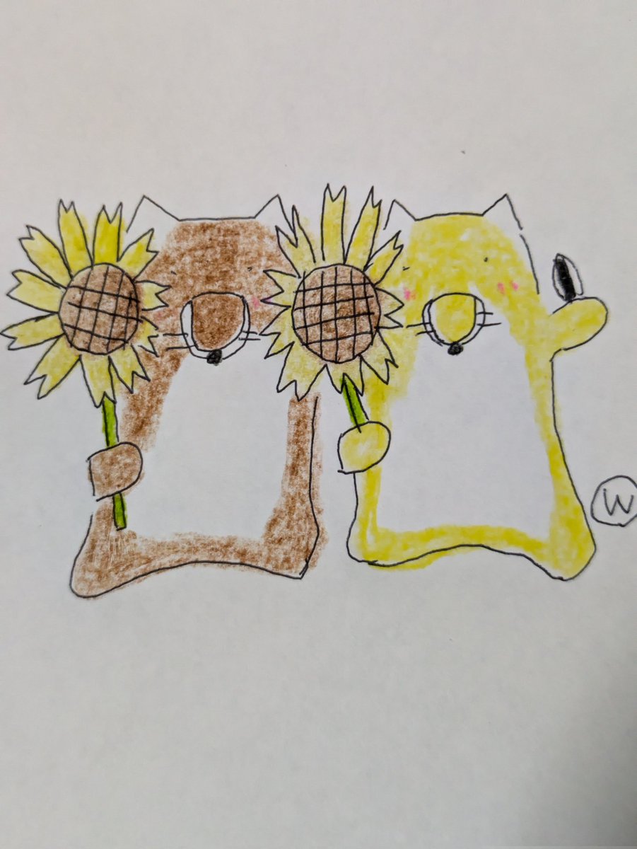 KAI26218630's tweet photo. おはようございます😊🌟

今日のWAIaiのイラストはひまわりです🌻　ひまわりを見ると夏が来たなぁと感じます😊　

イラストと詩ですが、仕事が忙しくなってきたので、不定期になります🙇　よろしくお願いいたします🙇

良い1日をお過ごしくださいね😃👋

#イラスト https://t.co/gyNypk32v5