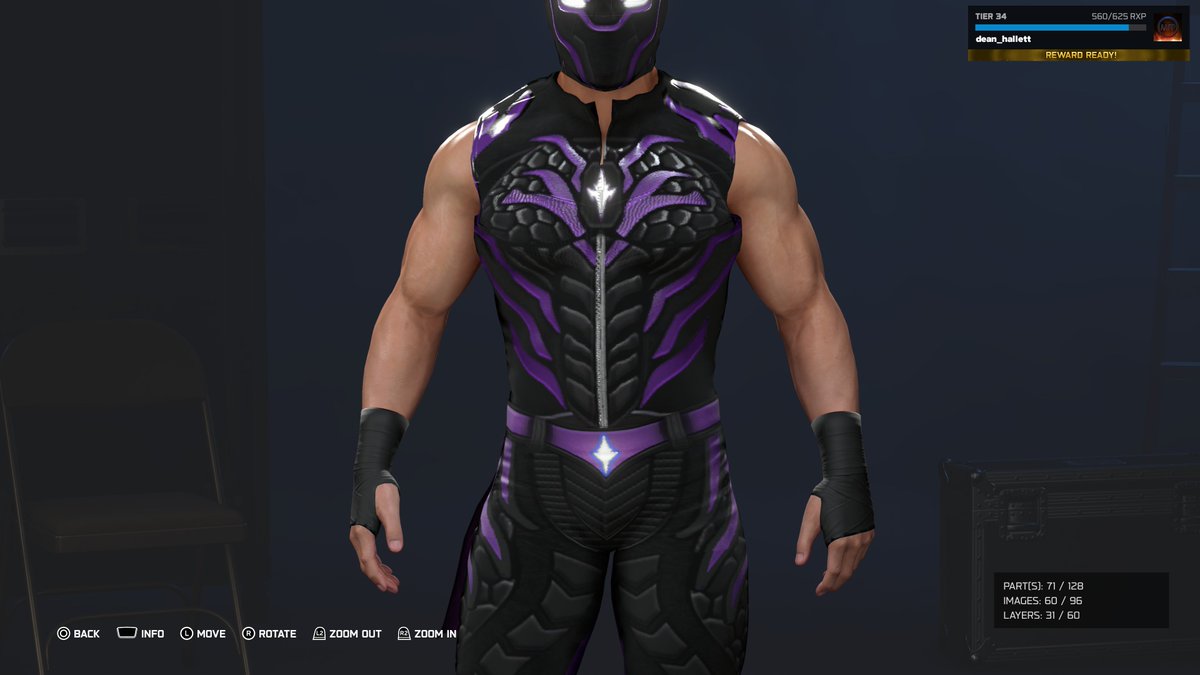deanoh1990's tweet photo. A preview of tomorrows upload for @IsolationPWO and @3BWOODS 's tag team New Empire
Black panther inspired
Full post will be out tomorrow
#WWE2K #attire #CAW #Cawmmunity #CustomCAW #WWE2k25 #wwe2k26 #HCM #DEZZA90 https://t.co/bGeETnjc5u