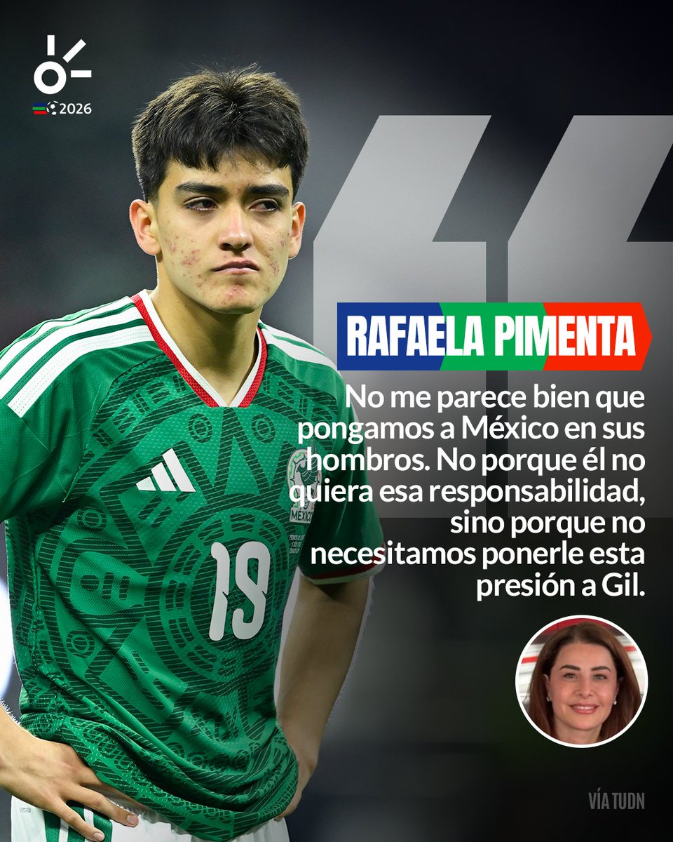 ClaroSports's tweet photo. ¡NO LE CARGUEN TODO EL PESO A MORITA! 🇲🇽⚠️

Rafaela Pimenta, representante de Gilberto Mora, pidió mesura tras el gran Mundial del joven de Xolos. https://t.co/raoCFUFRIq