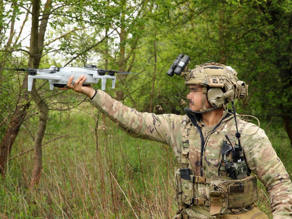 NATO_SOF's tweet photo. The battlefield evolves. NATO Special Operations Forces evolve with it.

By integrating first-person view (FPV) drones into their operations, NATO Special Operations Forces enhance situational awareness, increase operational flexibility, and adapt to the demands of the modern battlefield.

Tomorrow's challenges demand today's adaptation.

📸 @US_SOCEUR 
@USSOCOM | @USNATO