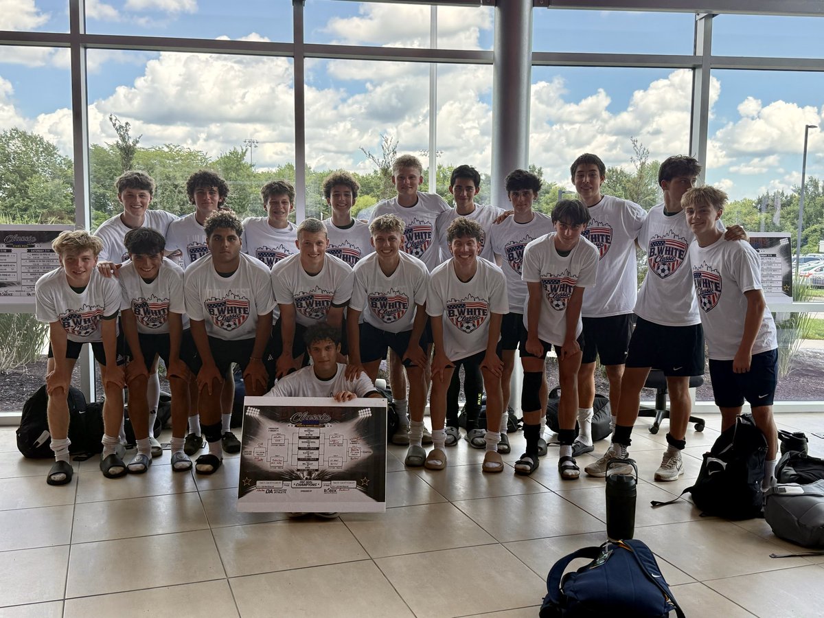 bvswboyssoccer's tweet photo. B. White Classic Champions!! Well done boys! 💪🏼🏆
#ProtectThePack https://t.co/kpY3NgSNPF