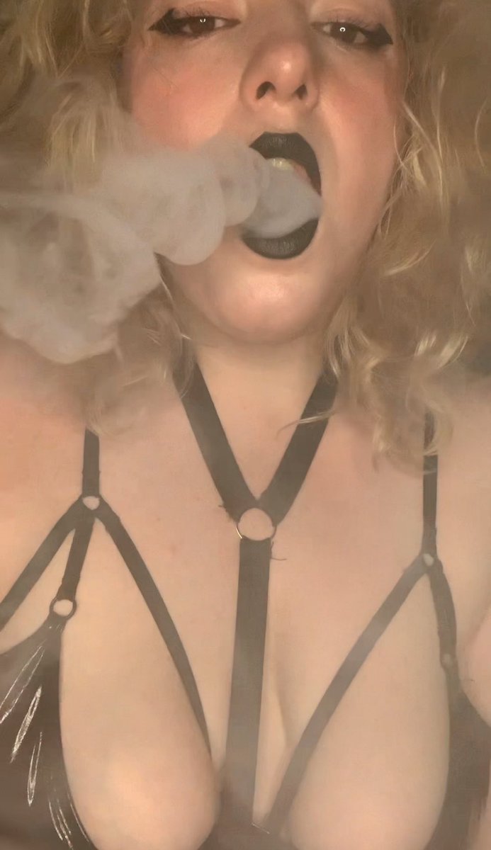 MsMommyMercy's tweet photo. You’re just begging for a taste of my smoke. I see you trying to fight your urge yet you’re failing miserably. Watching you crumbling into relapse just to edge to my entrancing lips. All it takes is  one inhale and you’re left brainwashed into my service. 

 findom smoking smokingfetish finsub smoke worship