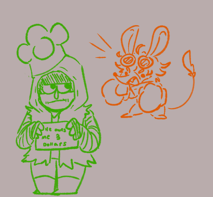 de_Softe's tweet photo. green and orange deltarune but i make it nortnaib instead bc i can (naib never getting that money back) https://t.co/znrEhdbSMG