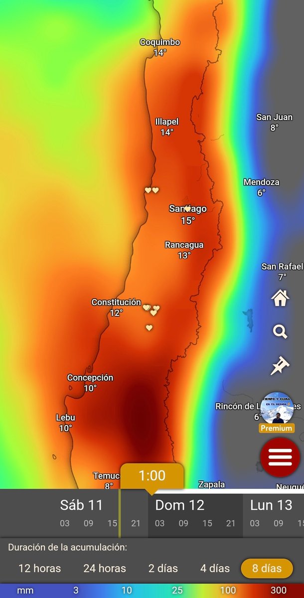 EdoWeatherman's tweet photo. Actualización de ALERTA. 15-20 DE JULIO.

Ambos modelos se han acoplado, lluvias intensas y extremas, junto a fuerte viento, probables tormentas eléctricas y una extensión territorial que solo se ve en años de El Niño. 
El tramo entre Coquimbo y La Araucanía será donde más lloverá, aunque el sur también será afectado.
Este evento podría durar 4-5 días dependiendo de la región, pero tendrá varios peak de lluvia intensa.
Cuidado con la isoterma porque se ve muy variable, eso significa que en algunos periodos puede llover sobre la nieve que caiga.

Los montos MÍNIMOS esperados estarán sobre los 100 mm en todo el tramo y el máximo es lo incierto, habrá sectores que recibirán sobre 200 mm y otros sobre 300 mm.

¿Aún piensa que estoy exagerando?

Solo como dato, sectores de la región de Coquimbo pueden acumular entre 1 y 3 años de lluvia solo en este evento.
Sectores de las regiones de Valparaíso, Metropolitana, O'Higgins y Maule esperan acumular sobre el 50-70% de un año normal.