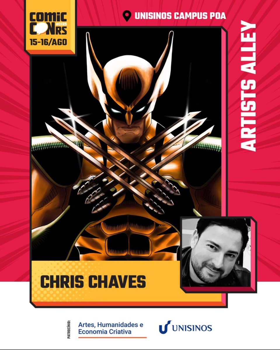 chrischavesart's tweet photo. Presença na @comicconrs 2026
#chrischavesart #comicconrs https://t.co/hQWAUC0Wsa