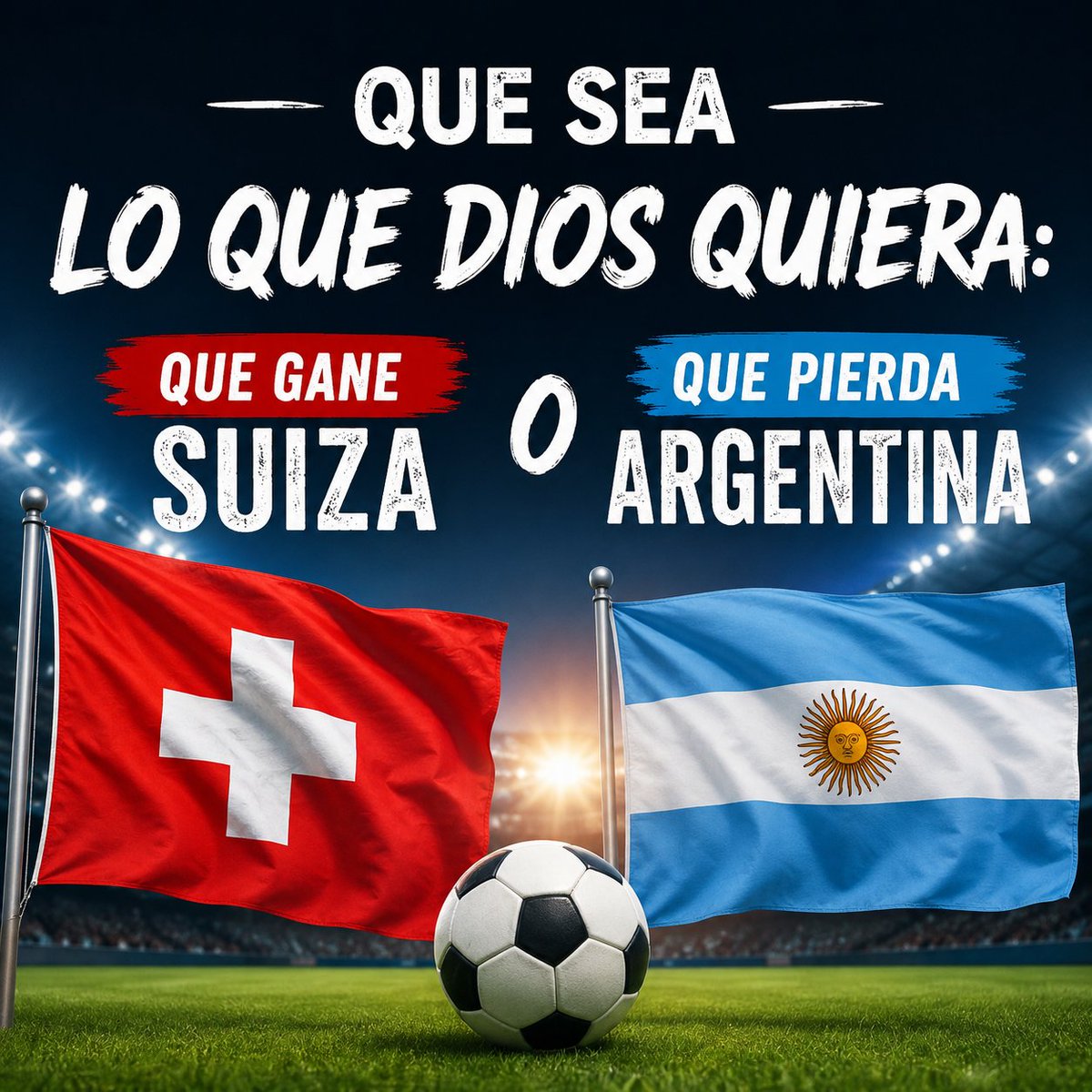Monicao2712's tweet photo. Todo #México con #Suiza! 🥳
Hoy queda eliminado #Argentina 😆
#mundialdefútbol2026 https://t.co/ykqt2oPcST
