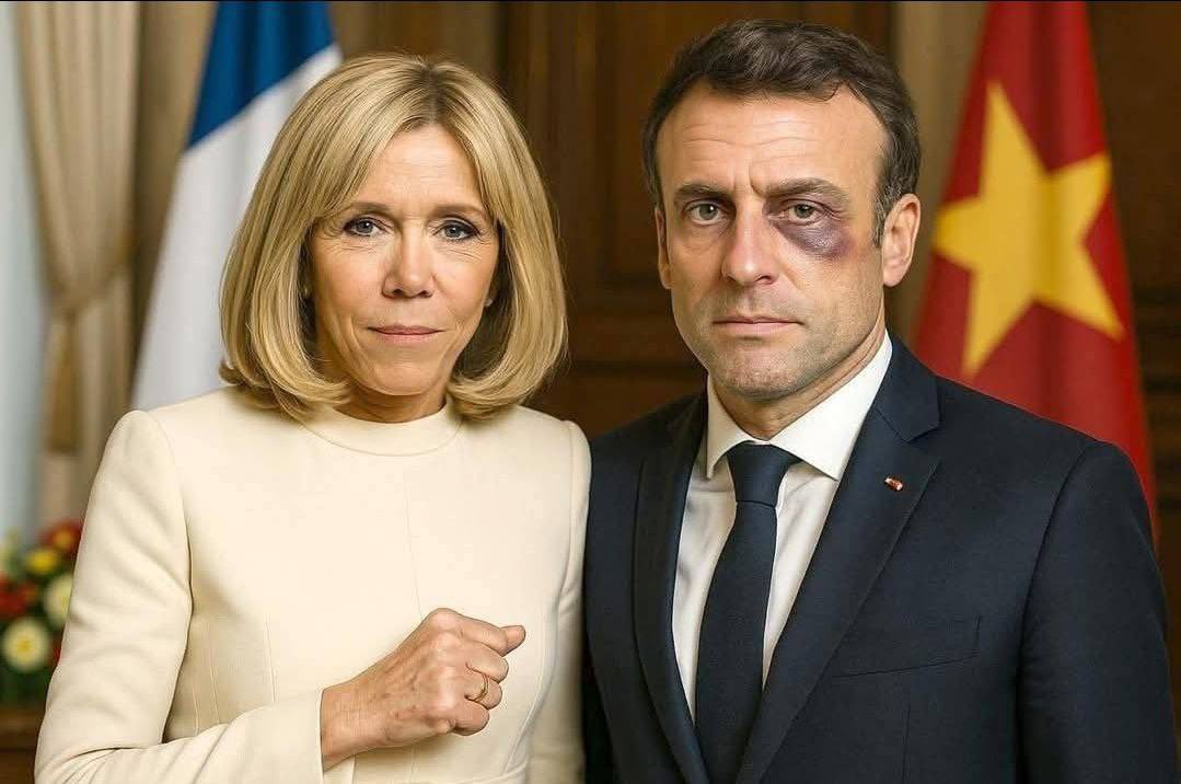 LaurentMorino's tweet photo. #Elysee on s’en fou de ton 14 juillet !!! Nous n’avons pas l’intention d’aller voir des régiments ukrainiens qui ont collaborés avec les Nazis en 39/45 défiler sur les champs !
 Tu es un petit tyran en fin de règne qui se fait gifler régulièrement par sa femme !
 Tu es à 🤮 https://t.co/mcZhlR1iH2