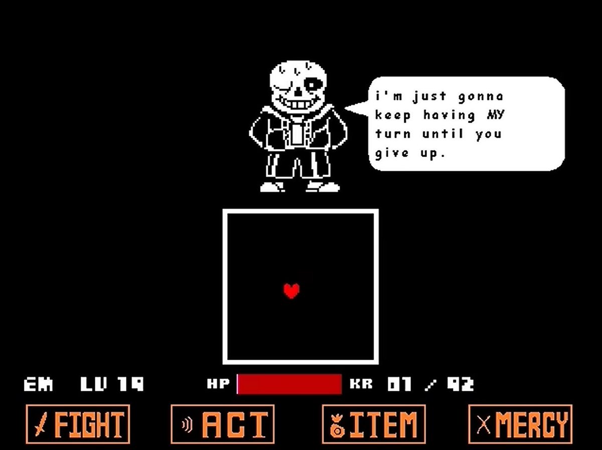 sherbie__'s tweet photo. random thought but in the ut sans fight, sans is able to begin his turn first and prevent us from having our turn because hes a dt lightner and we know from susie that she can start battles by herself https://t.co/Mdqm51CpNQ