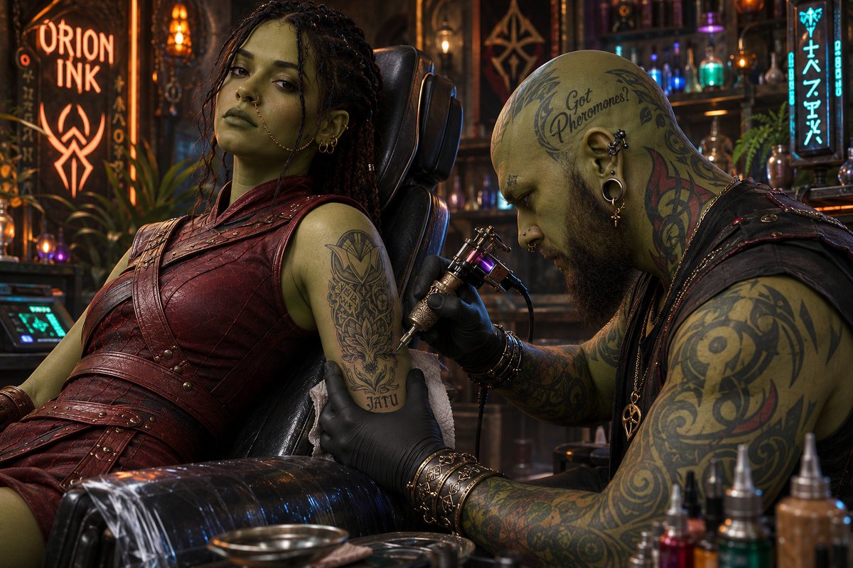 USSResilience's tweet photo. Life on Orion. What's Maysha been up to?
#StarTrek #ussresilience #Maysha #FamilyInk #ReclaimingMyPower https://t.co/0R7UnCn5LZ