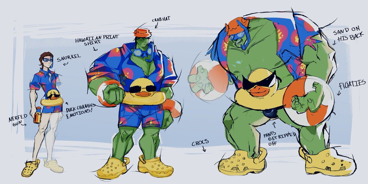 Y2Kisses_'s tweet photo. Fan design for hulks summer skin! #MarvelRivals #RivalsCreate #RivalsSummer https://t.co/CxdX9bPmDq