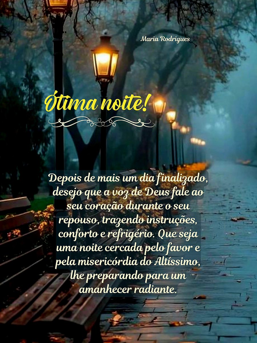 7MariaRodrigues's tweet photo. #boanoite #vozdedeus #repouso #refrigério #altíssimo https://t.co/EokO5gTJ3a