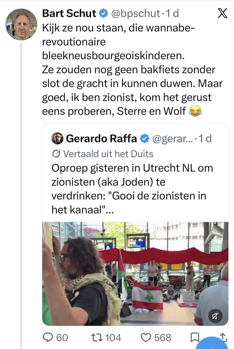 Radlab72's tweet photo. Als het extreem laffe en burgerlijke persoonlijke kuttenlikkertje van de zichzelf Joods fantaserende Israël-lobby Jomanda @Esther_Voet, @bpschut mensen van de @POL_Amsterdam als ‘laf’ neerzet, voel ik me genoodzaakt om daar wat van te zeggen. Bart Schut is een laffe en bange > https://t.co/qpXzR1qC4e