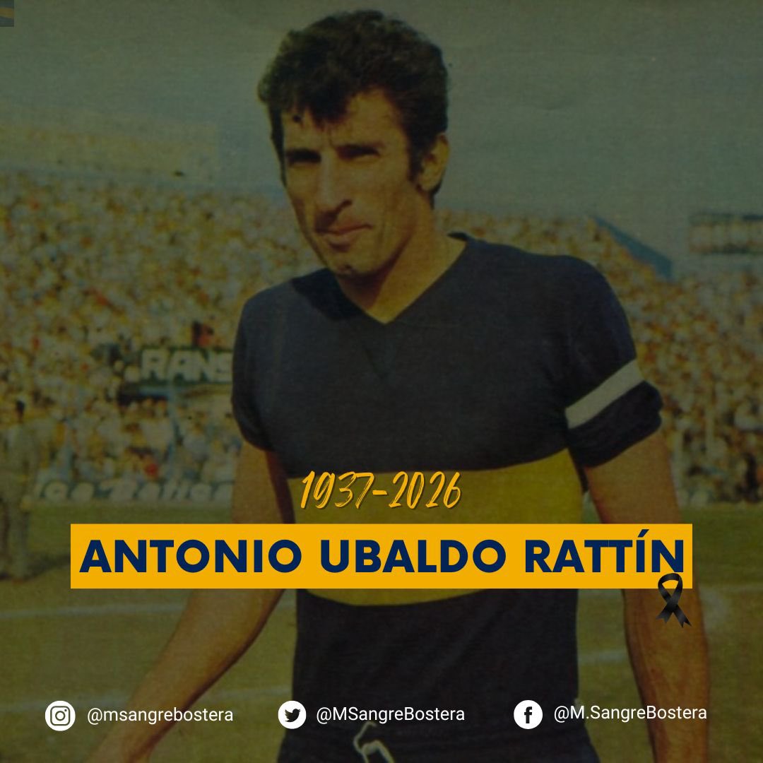 MSangreBostera's tweet photo. Se fue Antonio Rattín, pero los ídolos de verdad nunca se van.

Capitán, referente y símbolo de una forma de entender a Boca. Defendió únicamente dos camisetas: la de Boca y la de la Selección Argentina.

Jugó 382 partidos, marcó 28 goles y ganó 5 títulos. https://t.co/j2qSqdR6kW