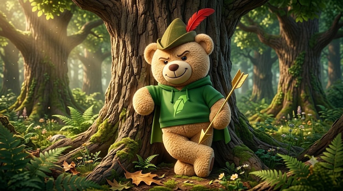 MerlinTh3Great's tweet photo. Robinhood mascot on chain😏 https://t.co/vnwbQ76fmi