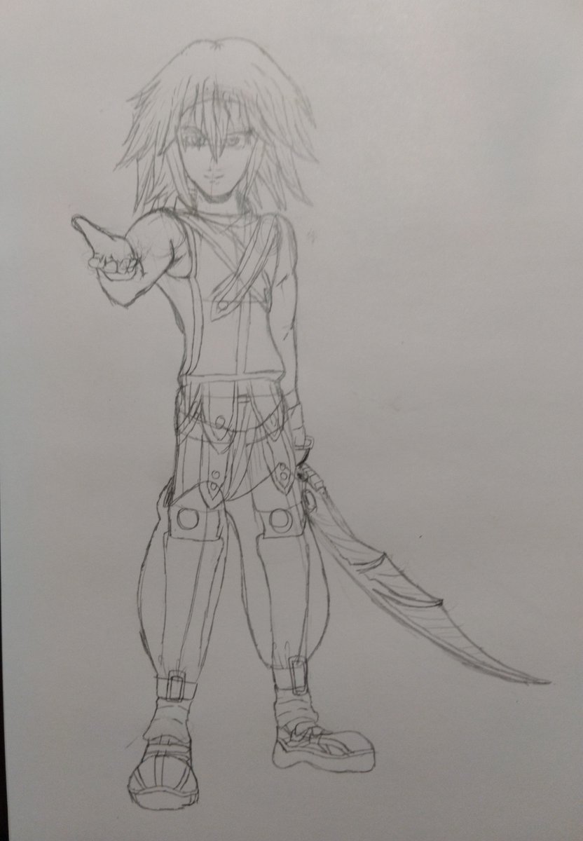 LightningLioxer's tweet photo. Esp
Un dibujo de Riku de Kh1, me gustó hacer su espada, aún me falta pintarlo y demás 

Eng
A Riku draw from Kh1, I like it do he's sword, I still need to paint it and other things 

Thanks to @Sundown_Ageha for let me use your render to do this https://t.co/bLLHUk4MDa