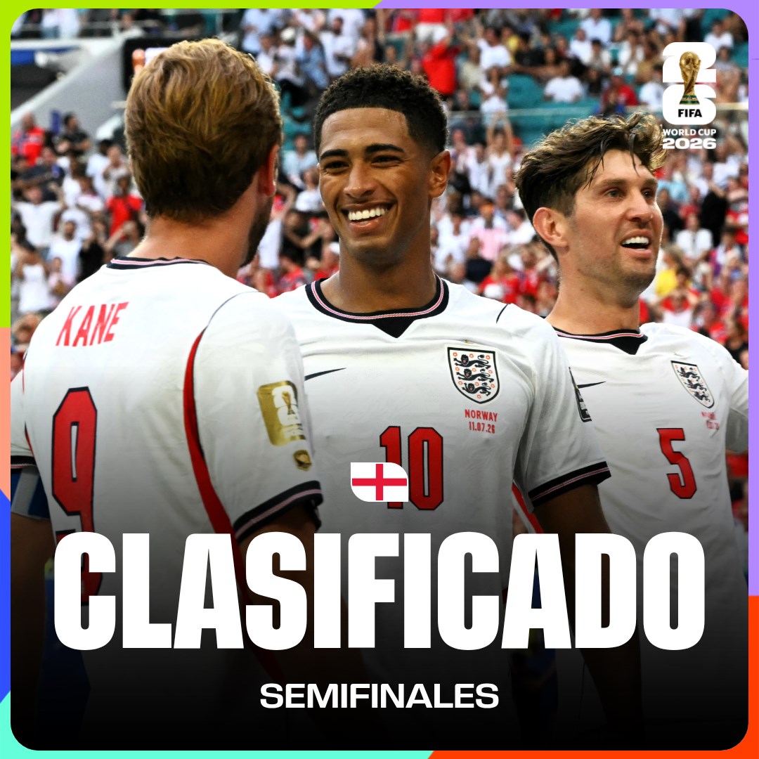 fifaworldcup_es's tweet photo. ¡Inglaterra se clasifica y ahora espera por Argentina o Suiza! 🔝🏴󠁧󠁢󠁥󠁮󠁧󠁿

#CopaMundialFIFA