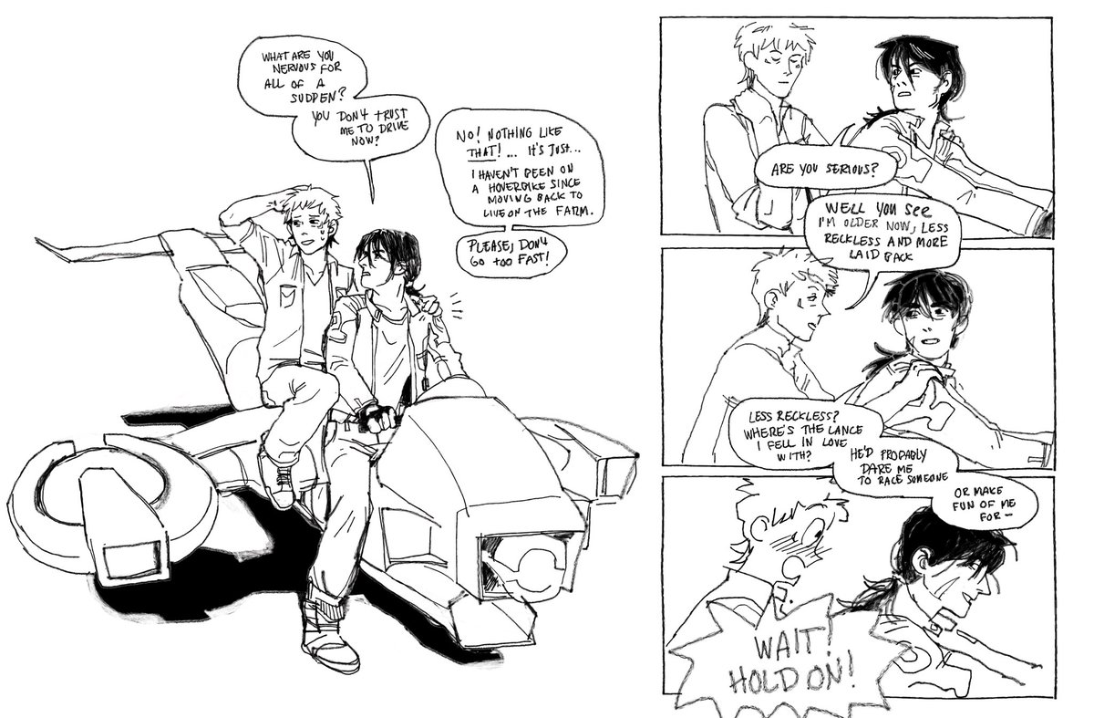 Ervinzer29's tweet photo. Keith giving Lance a ride after the date 
#voltron #klance #vld https://t.co/DDkDZn2hfk