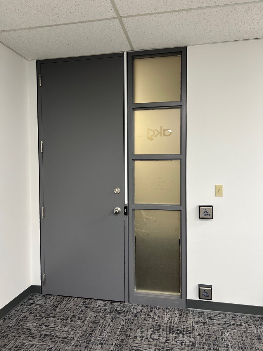 SHARCDoors's tweet photo. Efficiency and accessibility in action! SHARC just completed an automatic door operator install in Edmonton featuring Dormakaba technology for seamless, secure entry. Looking to upgrade your building's accessibility? Reach out to us today! #SHARC #Edmonton #DoorAutomation https://t.co/Pj2kbdIJi5