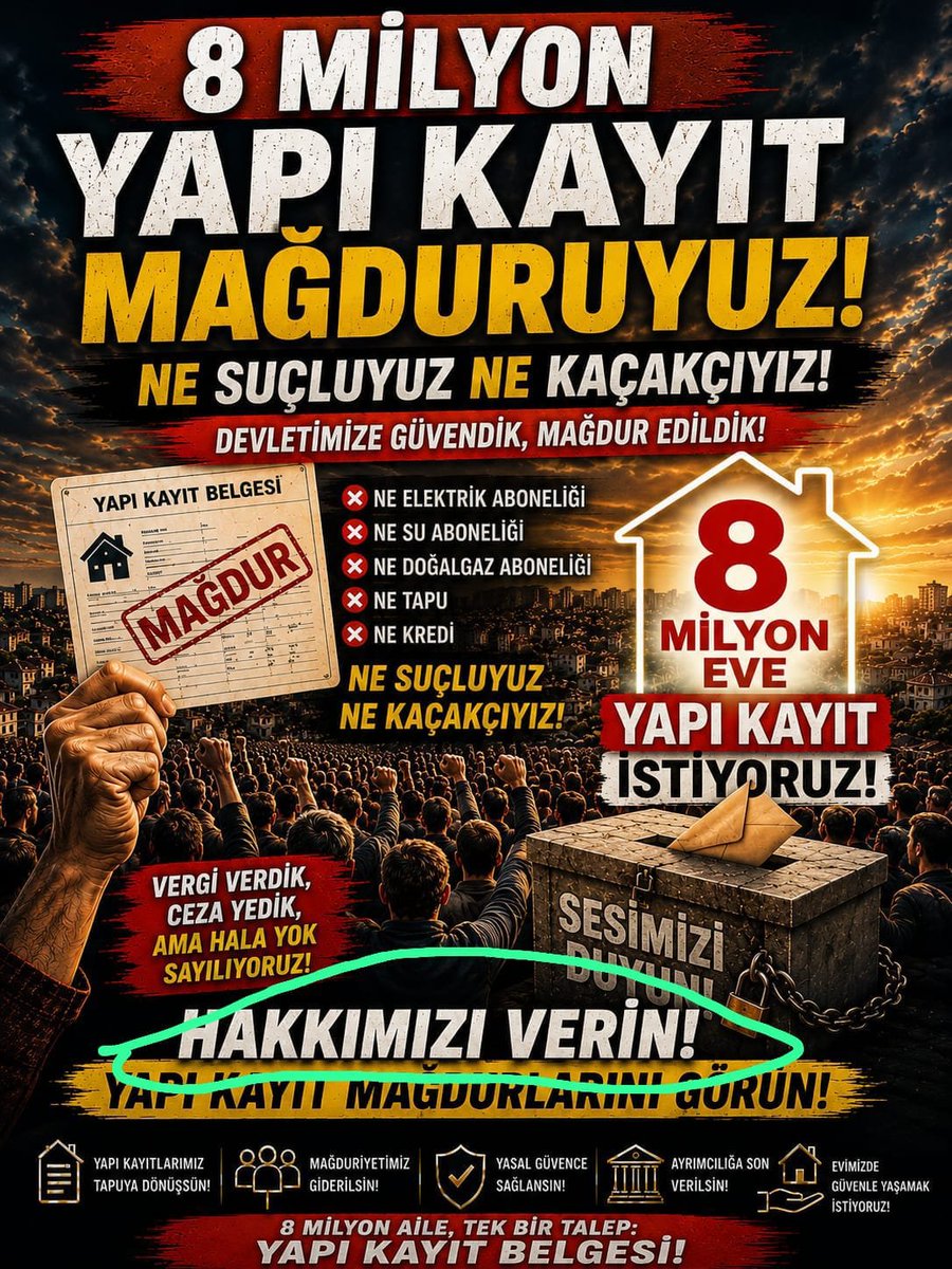 snglslc's tweet photo. @ipekozkal Köy evleri öksüz,yapı kayıt madurlari yetim kaldı.milyonlarca insan yıkım tehlikesi altında #MilyonlarcaEveYapıKayıt https://t.co/JGnfpifoVD