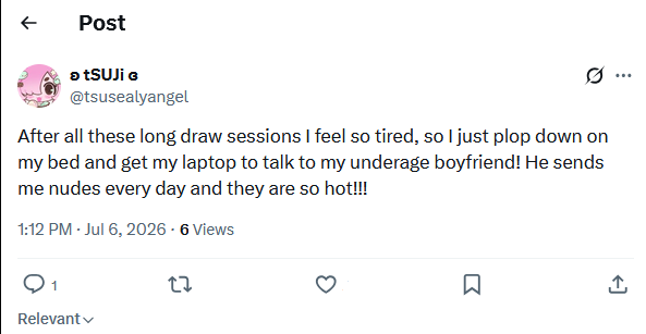 GameoverseSucks's tweet photo. @tsusealyangel You are a sicko. https://t.co/lHfP6e1iVg