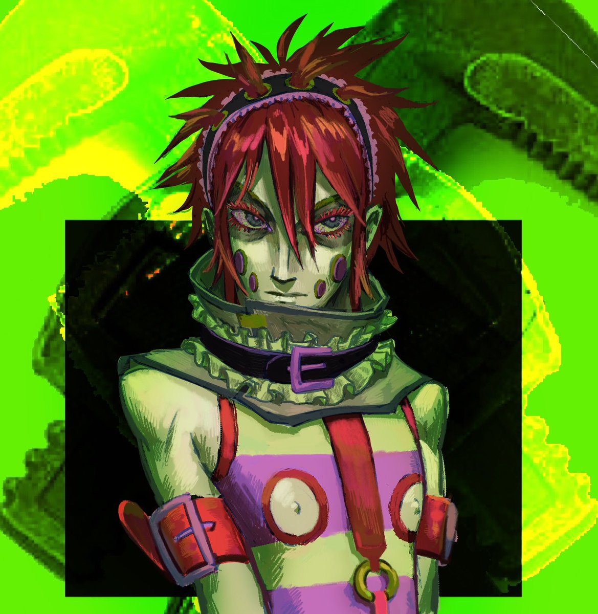 01_Magnetar's tweet photo. some artfight attacks
(in order)
@ergozombic
hellmouth
@chizuart 
wormrage
#artfight https://t.co/iotiY44Yjk