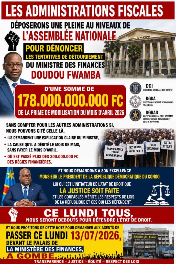 mulikuza_jordan's tweet photo. ‼️🛑‼️RDC: Grogne ausein des regies financières ,#DGI ,#GDA ,#DGRAD @LikundeR https://t.co/IEmyM3BmSC