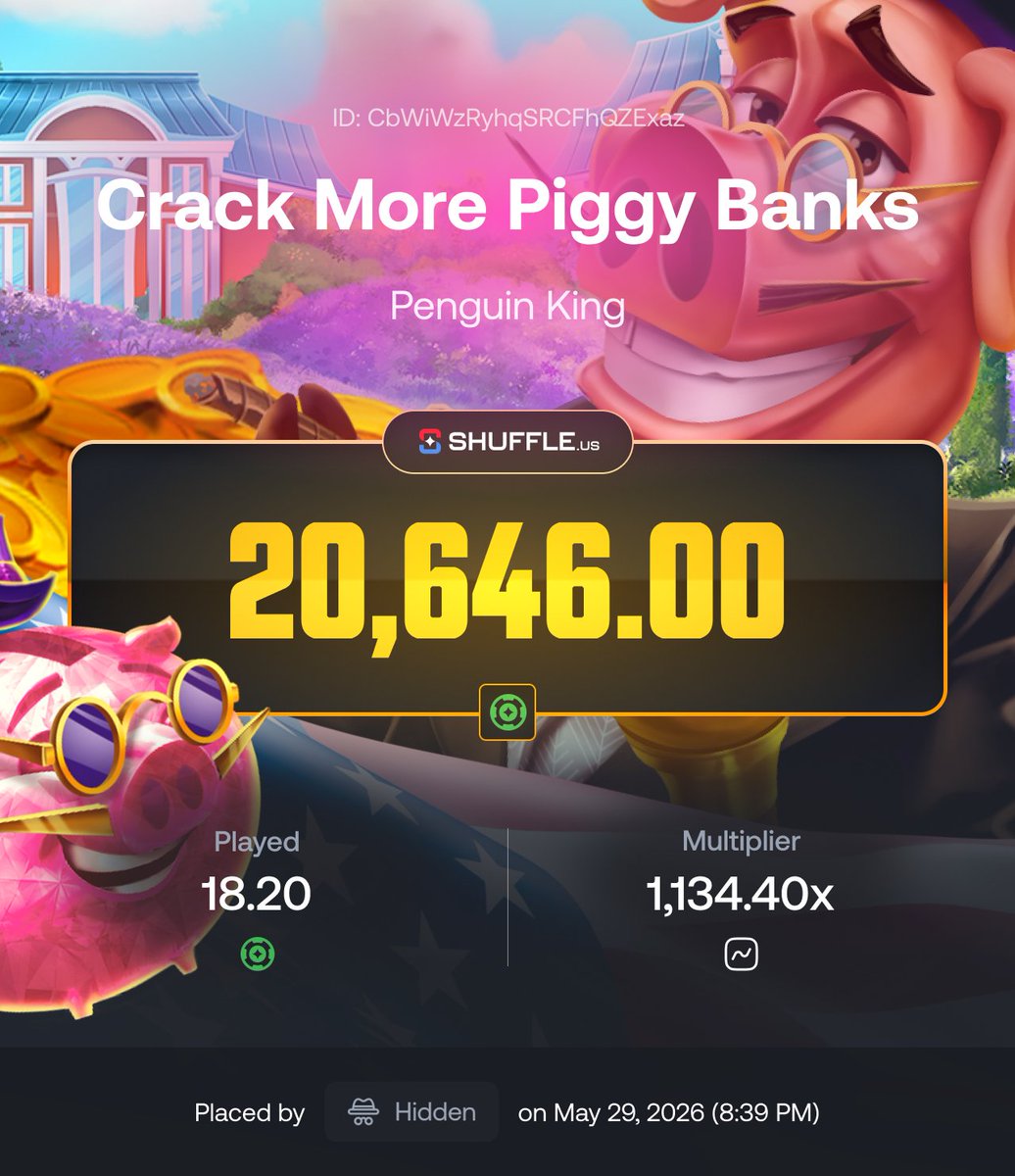ShuffleUSA's tweet photo. Someone hit the Piggy Bank jackpot https://t.co/iJDk9iGem9