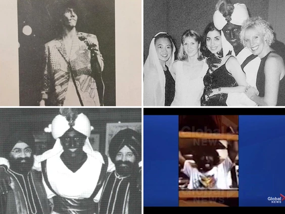 MrScottPayne's tweet photo. @LangmanVince @JustinTrudeau wore #BlackFace and dressed in culturally misappropriated clothing. The guy is obviously a nepo-brat who is really stupid. #Dipshit https://t.co/neKlIw6Toe