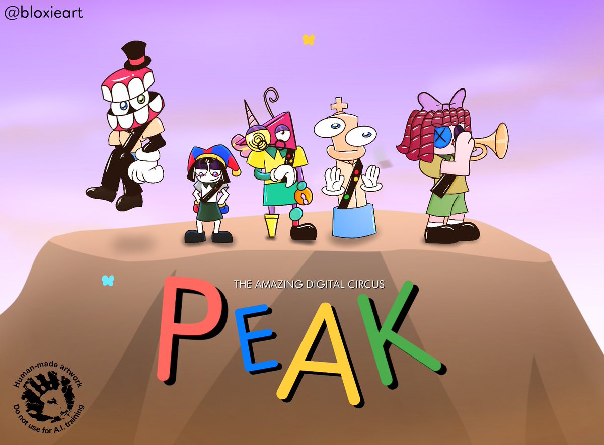 bloxieart's tweet photo. Thought I’d do a fanart drawing of the TADC Peak stream ✨
@AshNicholsArt @LizzieRFreeman #AlexRochon #SeanChiplock @JustTheClippy ✨
#TADC #Pomni #Zooble #Kinger #Ragatha #Caine #Fanart https://t.co/valbISKhVo