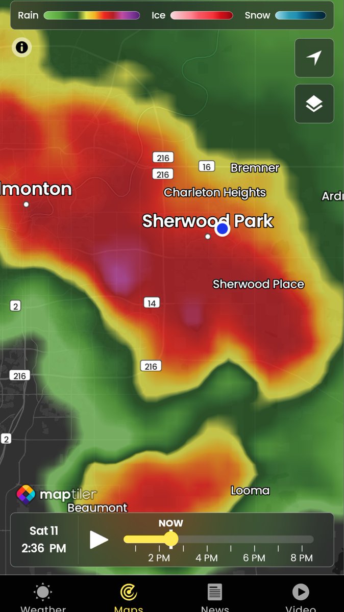 Craig__Fraser's tweet photo. Super fast moving storm. It had a punch. Lots of lightning ahead of the crazy downpour.

Sherwood Park, Southwest / Glen Allan area. 

#yegwx #abstorm #shpk #strathco https://t.co/xwyd8DLaxP