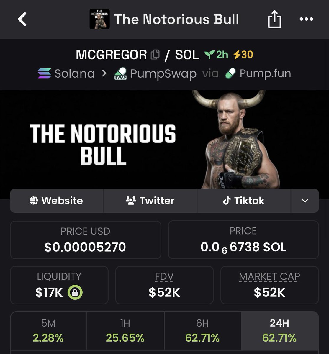 mcgregor_pump's tweet photo. @SolJakey THE KING IS BACK 👑

$MCGREGOR

4VQcAbAFcCWit2dLon3TZZbHYAei4ctCKF1jXF8Qpump https://t.co/NwZE2jaJ1S