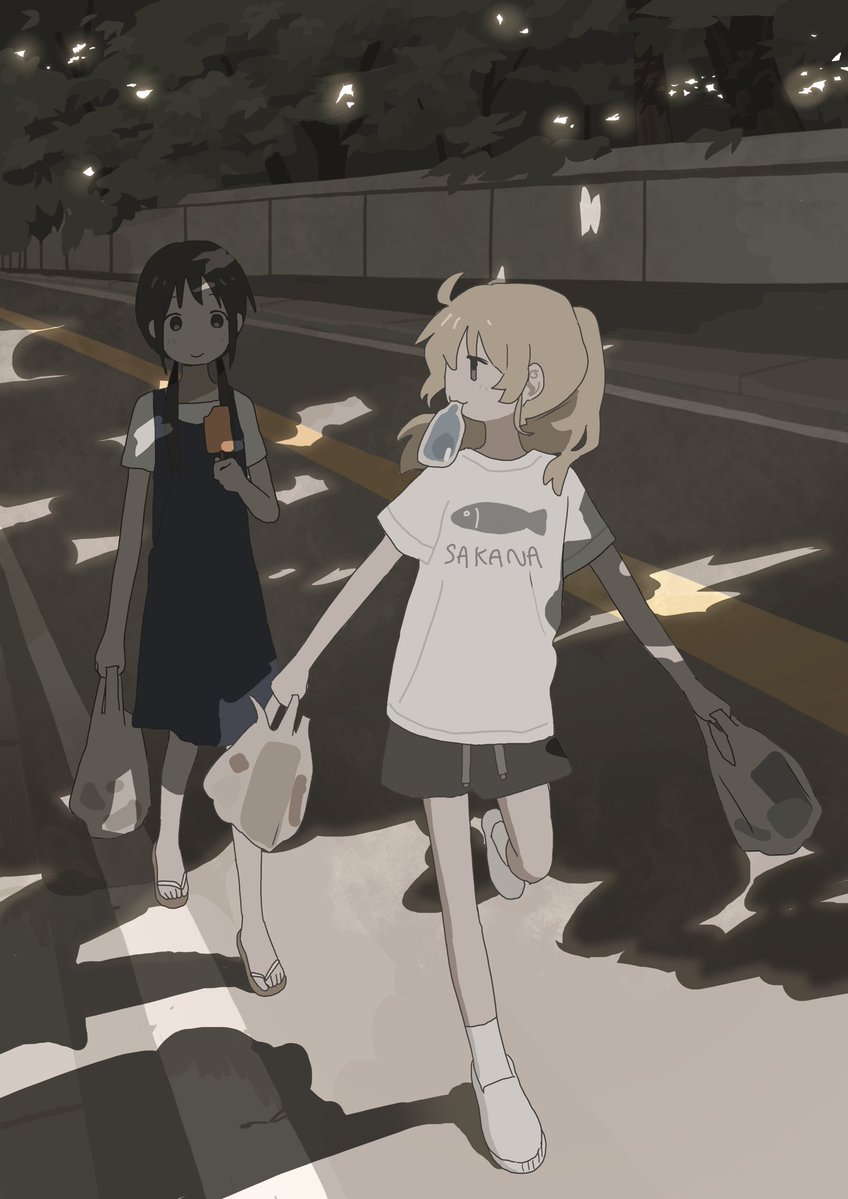 Not_Fritz_'s tweet photo. Just two girls walking home 

Artist: hikousen11 https://t.co/2jEXXYqZbm