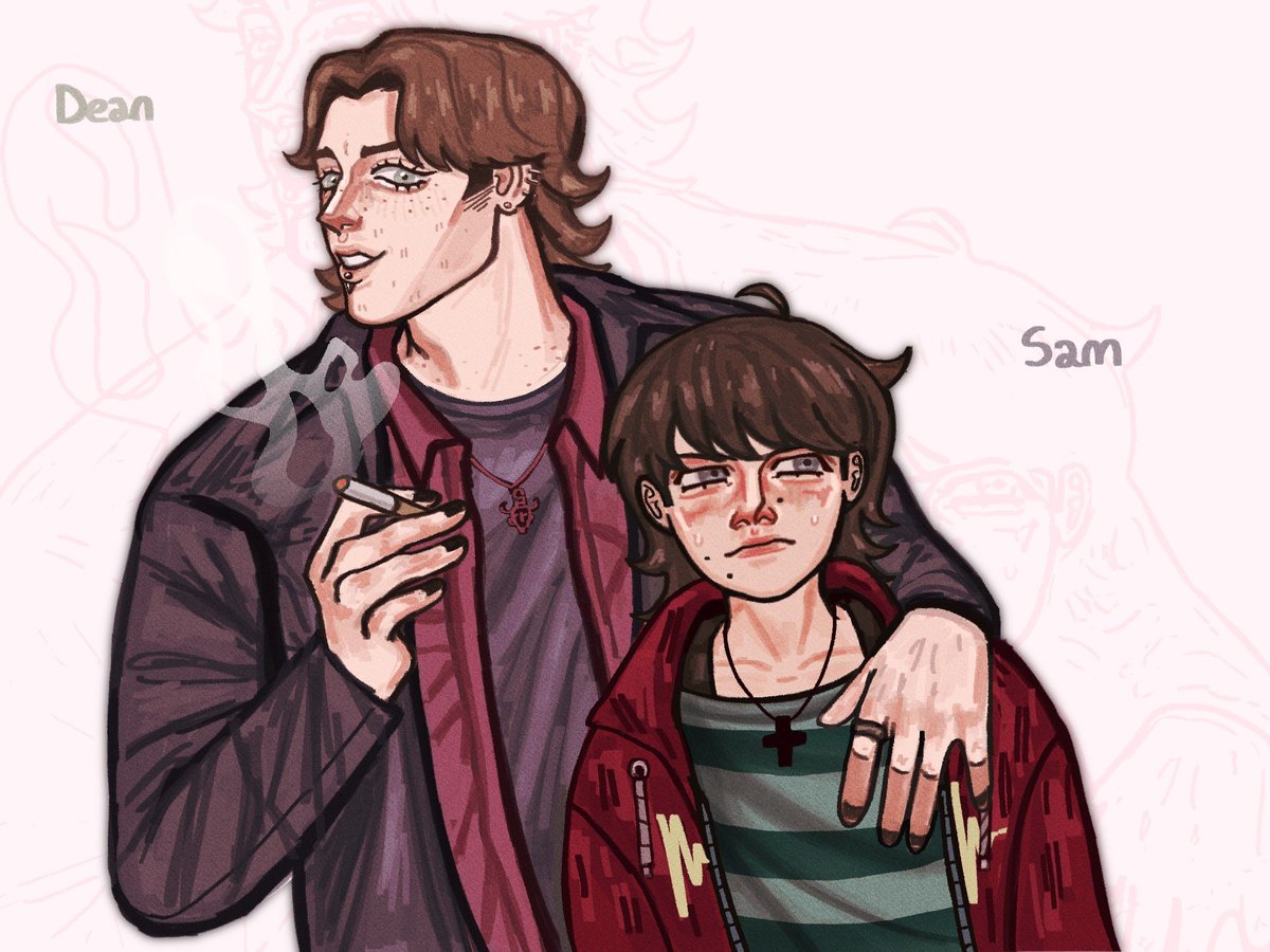 pinkheartedsam's tweet photo. weecest AU // Mean older brother Dean 🌷 #wincest #supernatural https://t.co/Kx0XUkKnbH