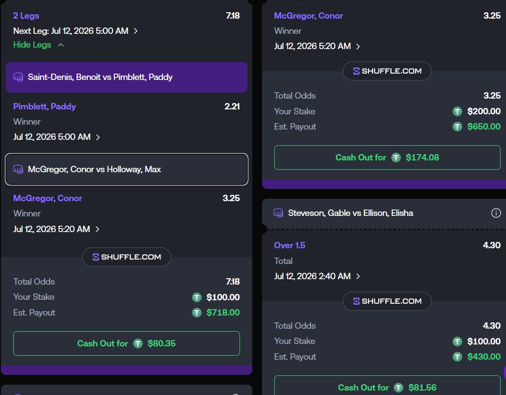 soulstealer_hs's tweet photo. 🔥I HAVE OVER $1000 IN BETS TONIGHT FOR THE WC AND THE UFC🔥

💰IF I SOMEHOW MAKE PROFIT 5 PEOPLE ARE GETTING $100💰

✅Like and Retweet

The other bet links I will post below, leave your shuffle username as well! https://t.co/TWT3jO5Krd
