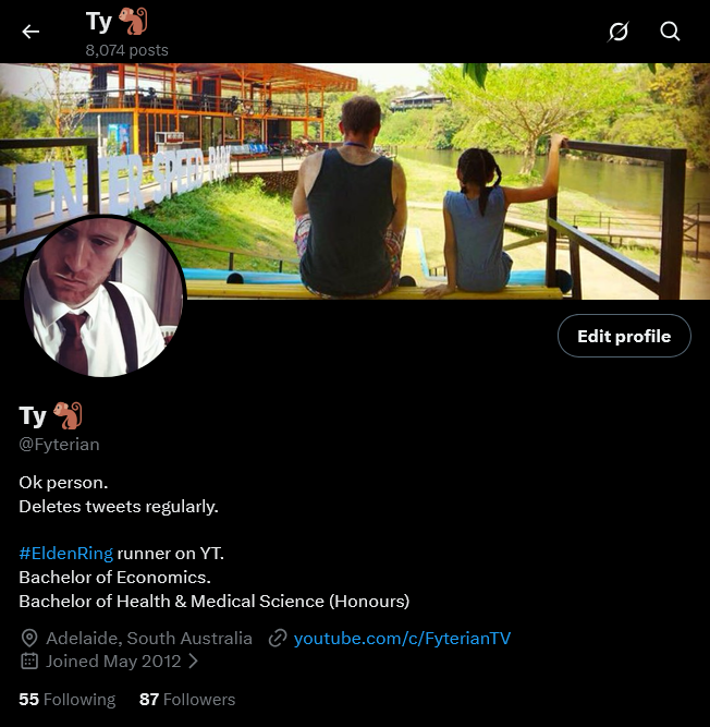 Fyterian's tweet photo. phew 😮‍💨good then my account is 14y old with only 8k tweets... must mean i'm low-cortisol 😅 https://t.co/DROj0WNmDR