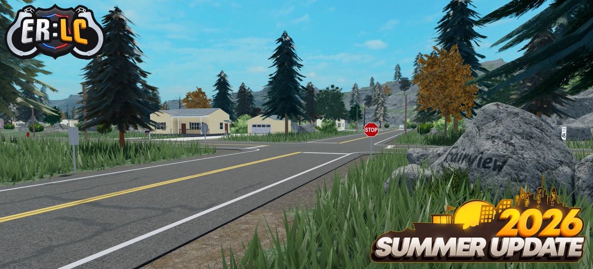 erlc_roblox's tweet photo. PRC announces ER:LC’s biggest update EVER (Summer Update 2026) to be released next weekend!

Full analysis is coming! https://t.co/ePM0KVgPUV