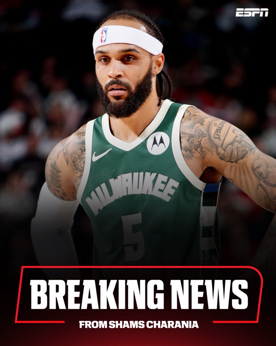 ShamsCharania's tweet photo. Free agent guard Gary Trent Jr. has agreed to a four-year, $64 million deal to stay with the Milwaukee Bucks, Klutch Sports CEO Rich Paul and agent Lucas Newton tells ESPN. https://t.co/hZMDvuA816
