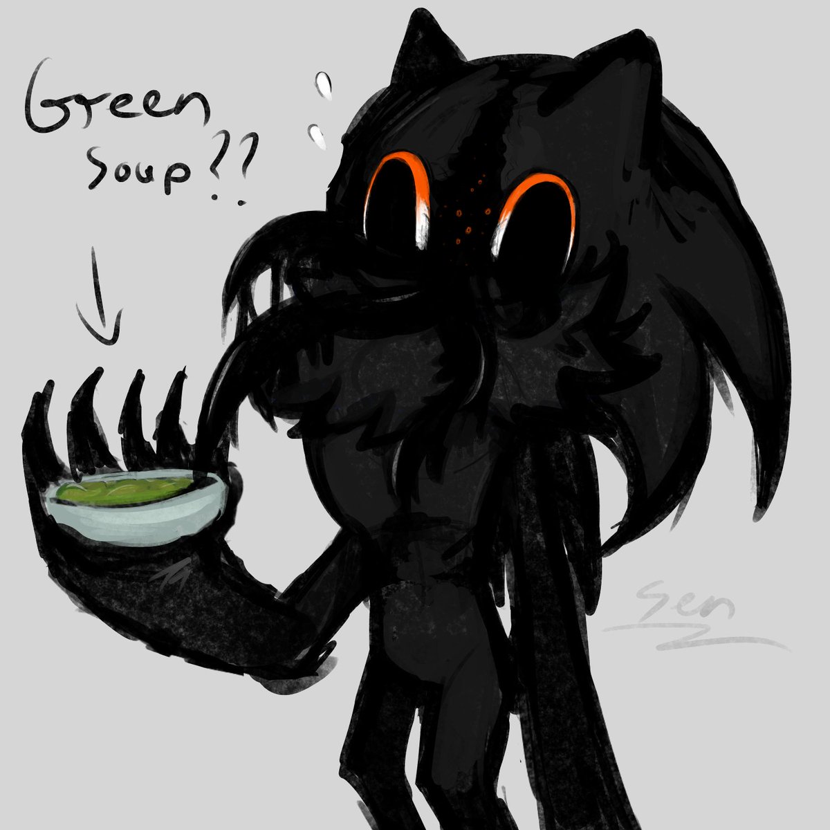 Sencardsmall's tweet photo. Doodle (messy) about how is 'Forget' eat!
Basically, he doesn't need to eat/drink, but if he does, he absorb protein from it. He was also quite shy or nervous if other people seeing him eating ๐
Also he usually only eats vegetarian food.
#Shouldnotexist #execommunity https://t.co/Efcphq1zYw